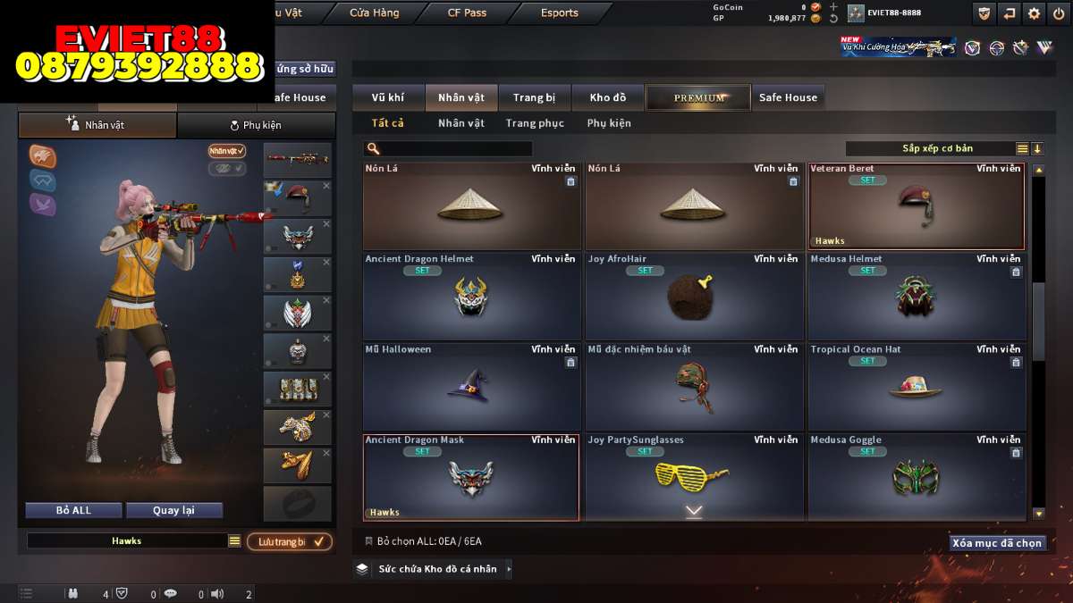 shop acc cf uy tin gia re